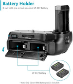 Neewer Vertical Battery Grip for Canon EOS 800D / Rebel T7i / 77D / Kiss X9i / 9000D