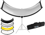 Curved Reflector 180x60cm bundle (with Stand and 4 Reflectors)