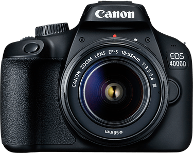 Canon EOS 4000D DSLR camera twin lens kit 18-55mm and 75-300mm