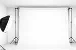 3X6M PVC Vinyl Studio Backdrop White with black backing