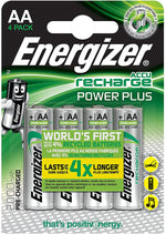 Energizer Power Plus 2000mAh Rechargeable AA Batteries — 4 Pack
