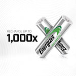 Energizer Power Plus 2000mAh Rechargeable AA Batteries — 4 Pack