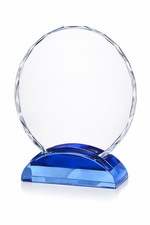 Custom Oval Crystal Award Trophy