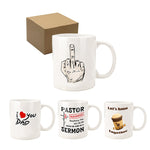 11oz White Ceramic Sublimation Coffee Mug Blank White , Case of 36