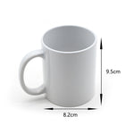 11oz White Ceramic Sublimation Coffee Mug Blank White , Case of 36