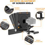 LENSGO TC7II Portable Ultimate Teleprompter Kit for Smartphones and Cameras.