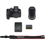 Canon EOS R7 Mirrorless Camera with 18-150mm Lens.