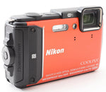 Nikon COOLPIX AW130 16.0MP 5x Zoom Digital Camera Orange From JAPAN