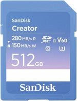 SanDisk 512GB Creator Series UHS-II SDXC Memory Card