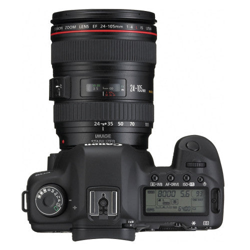 Canon 5D Mark II full-frame camera with Canon 24-105mm f/4L lens